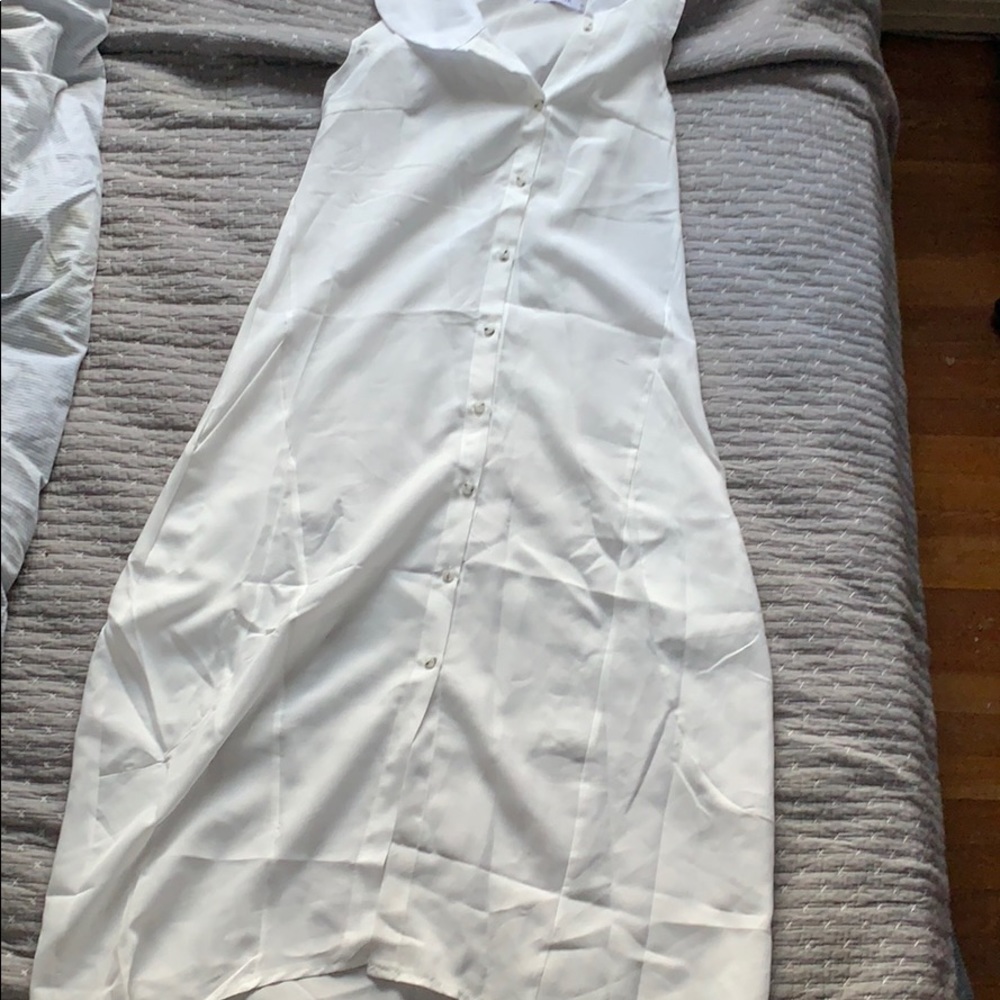 Misslook long light white vest/dress